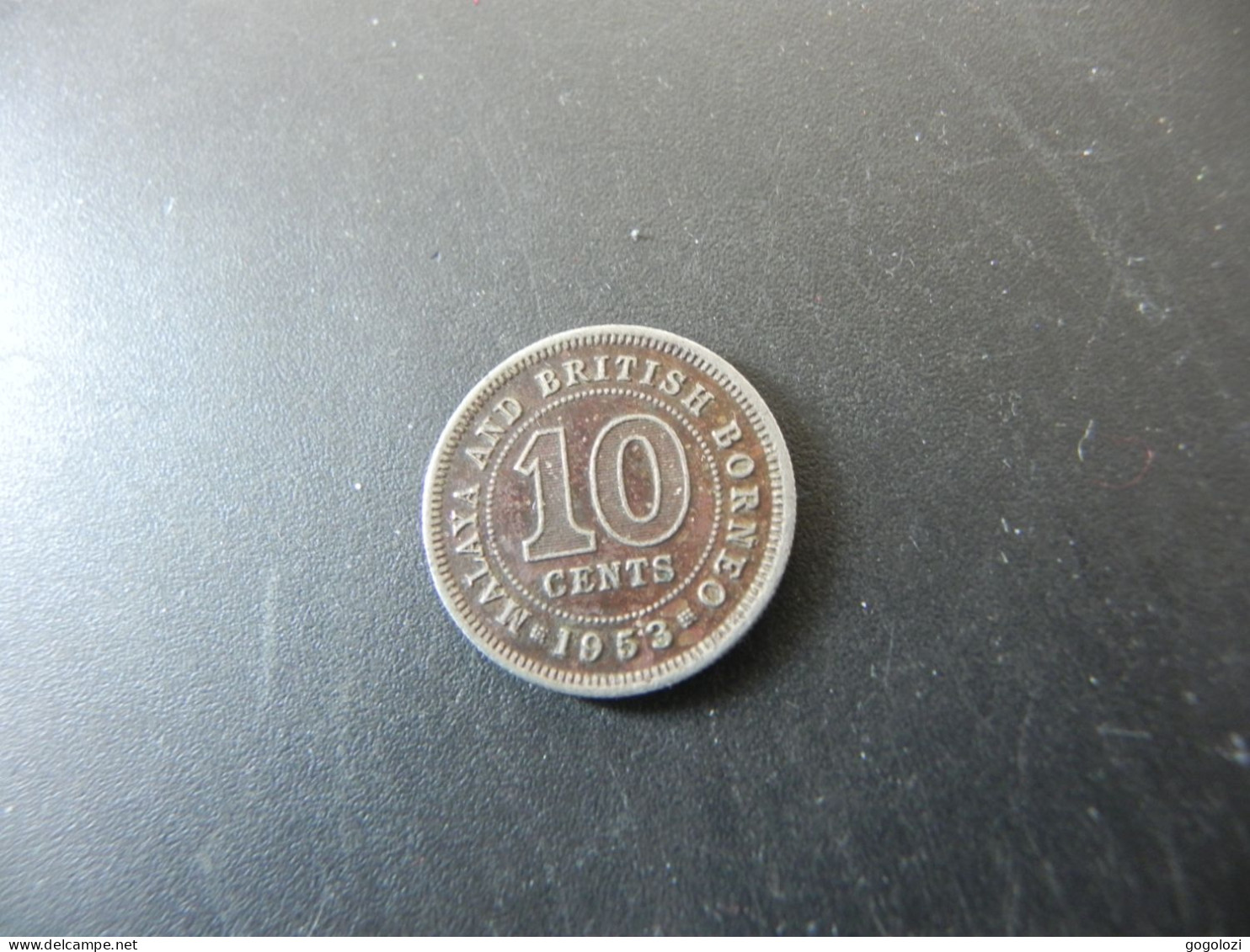 Malaya And British Borneo 10 Cents 1953 - Malaysie