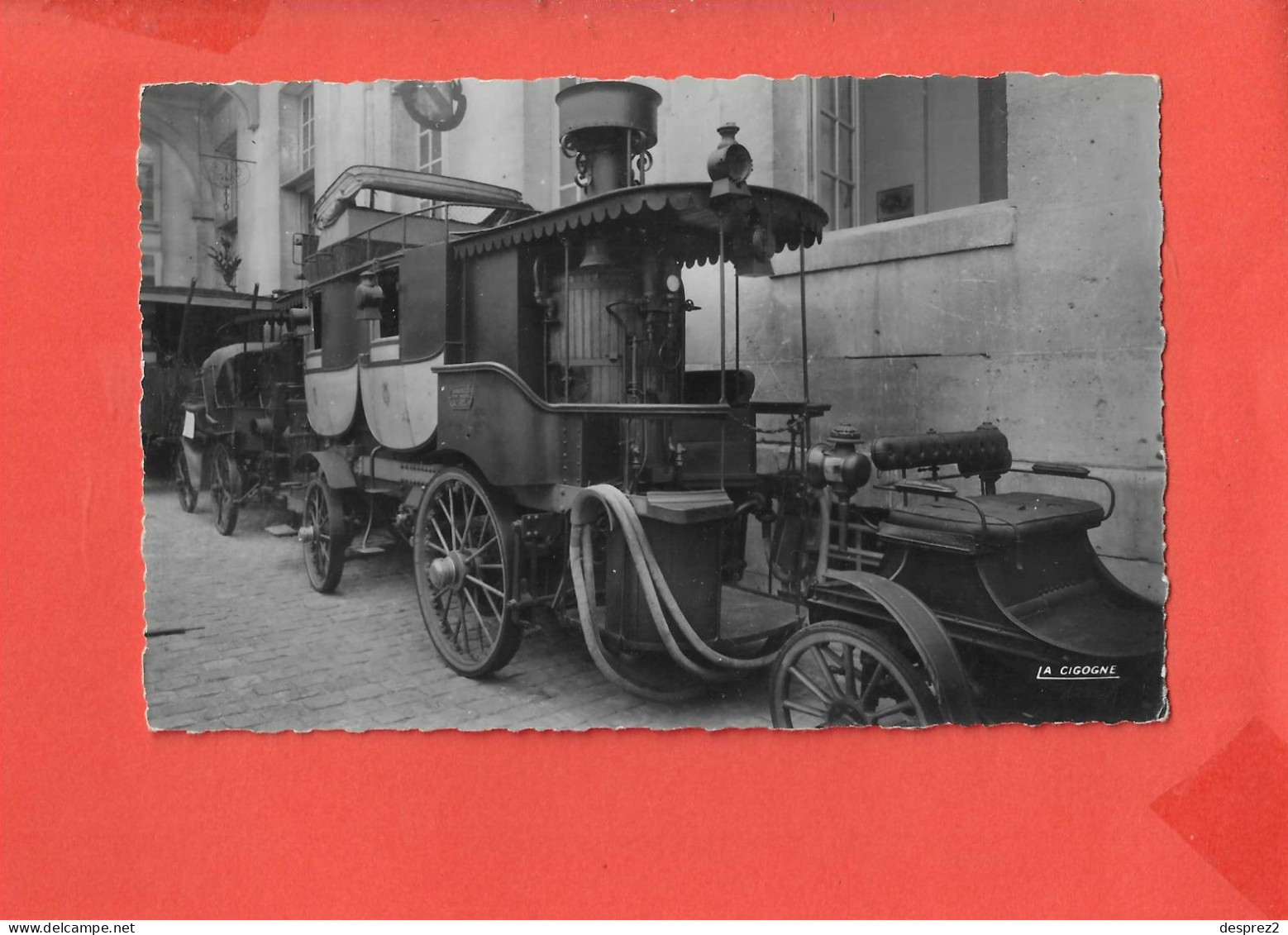 Diligence A Vapeur Cpsm Musée De La Voiture à Compiegne Edit La Cigogne - Taxis & Droschken