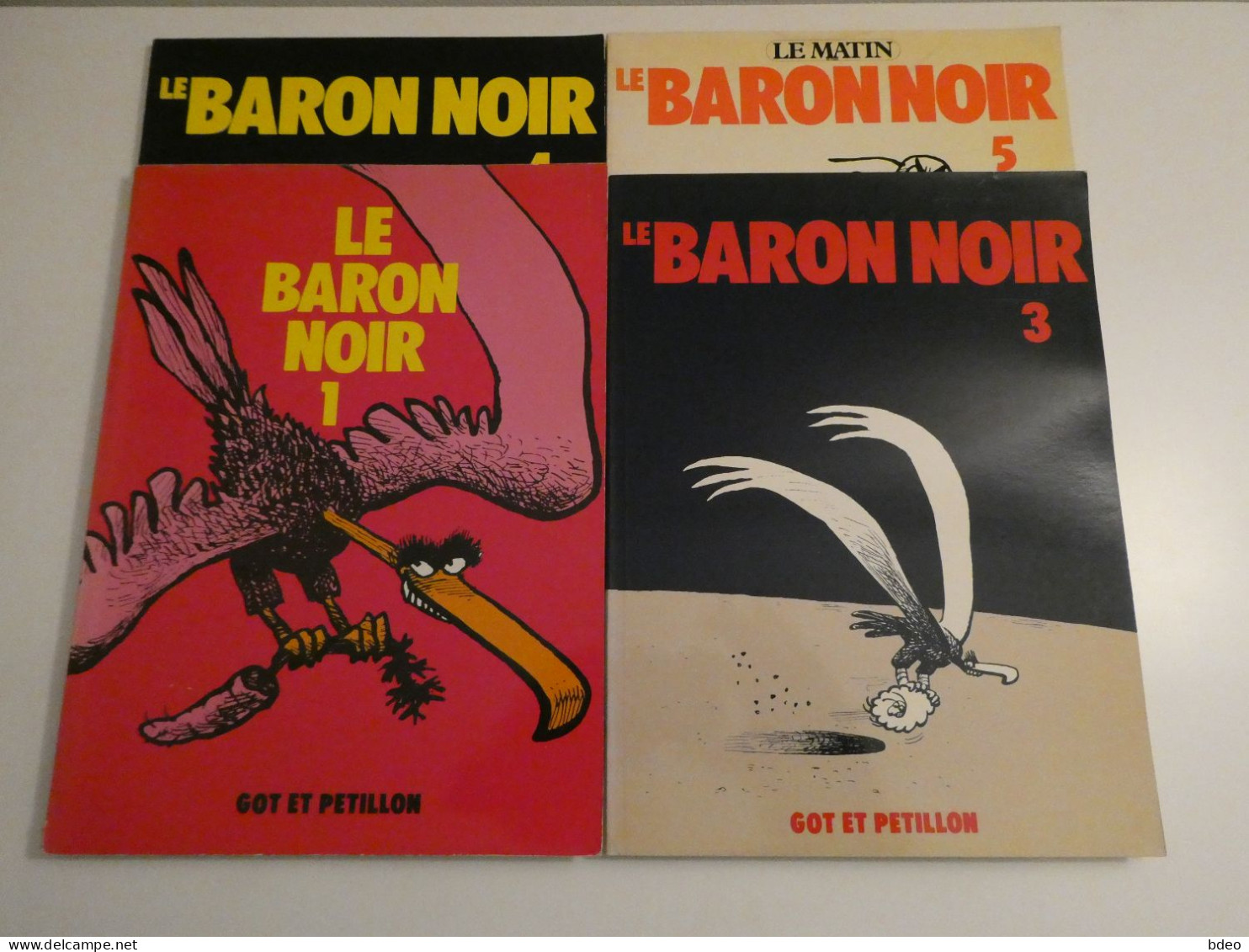 LOT 4 BARON NOIR / TOMES 1/3/4/5 / GOT / PETILLON - Bücherpakete