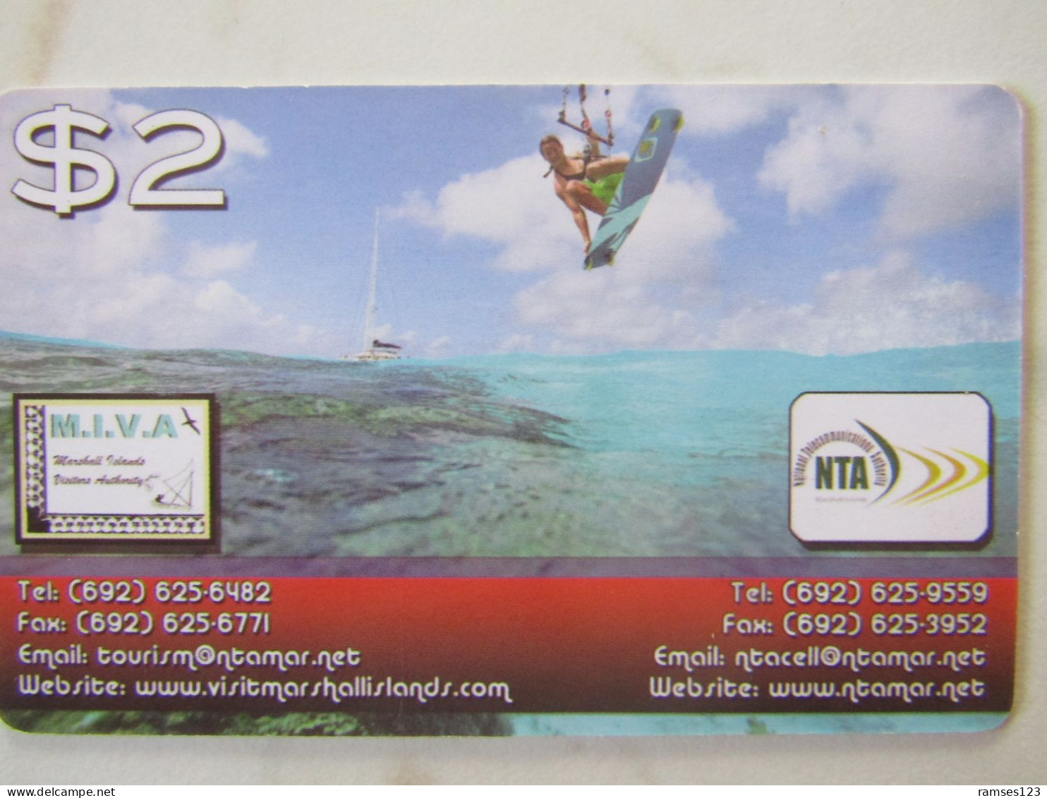 MARSHALL ISLANDS   NTA   KITE SURFING - Marshall