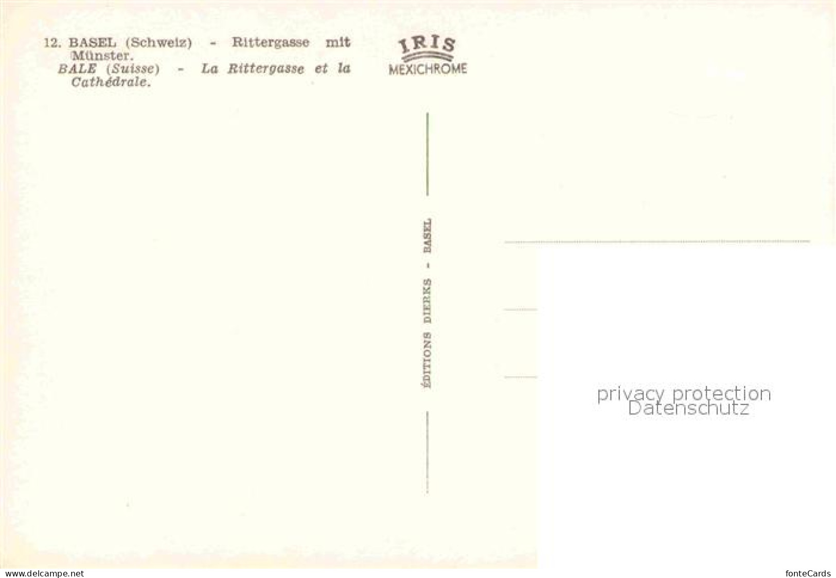 12814143 Basel BS Rittergasse Mit Muenster Basel - Other & Unclassified
