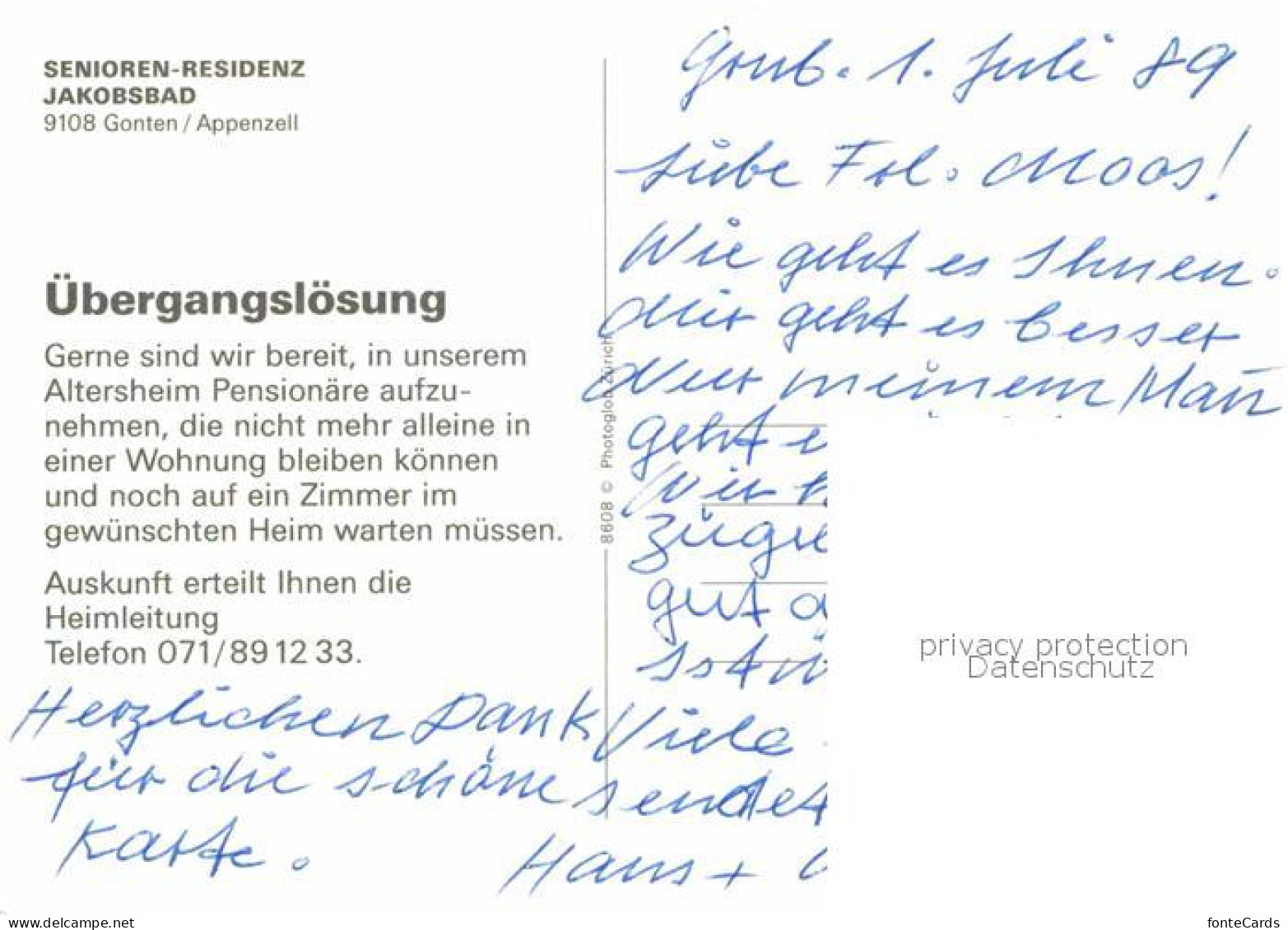 12745183 Gonten Senioren Residenz Jakobsbad Gonten - Autres & Non Classés