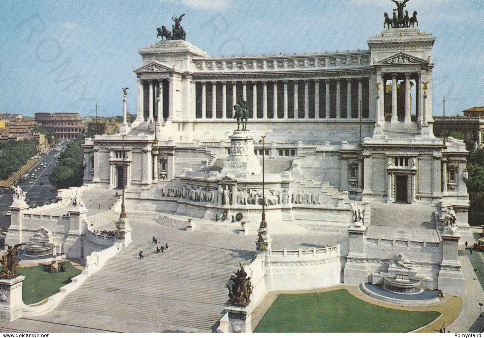 CARTOLINA  ROMA,LAZIO-ALTARE DELLA PATRIA-STORIA,MEMORIA,CULTURA,RELIGIONE,IMPERO ROMANO,BELLA ITALIA,NON VIAGGIATA - Altare Della Patria