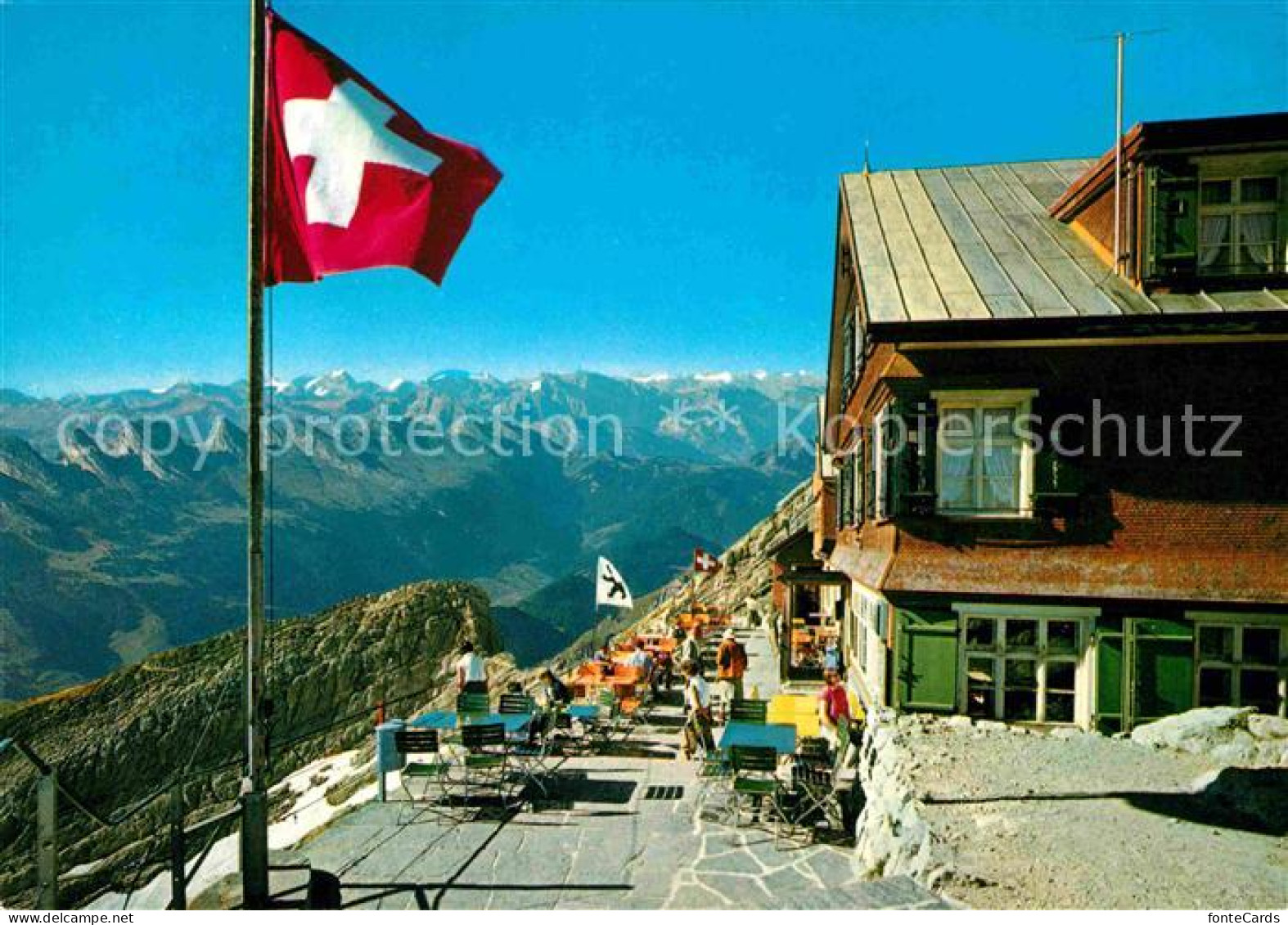 12692673 Urnasch AR Berghotel Saentis Churfirsten Glarner Alpen  Saentis - Autres & Non Classés