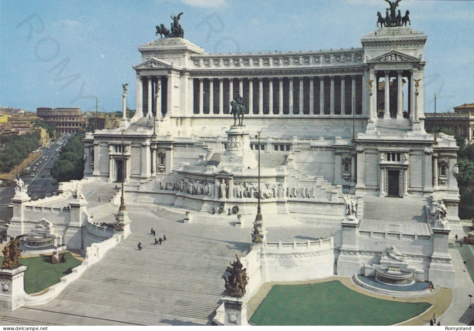 CARTOLINA  ROMA,LAZIO-ALTARE DELLA PATRIA-STORIA,MEMORIA,CULTURA,RELIGIONE,IMPERO ROMANO,BELLA ITALIA,NON VIAGGIATA - Altare Della Patria