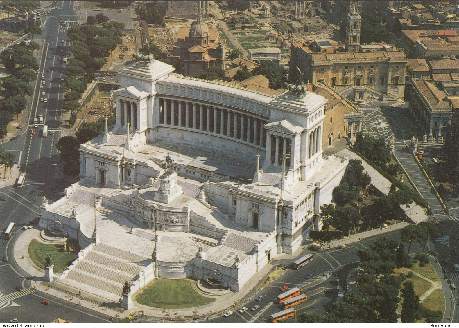 CARTOLINA  ROMA,LAZIO-ALTARE DELLA PATRIA E CAMPIDOGLIO-STORIA,MEMORIA,CULTURA,RELIGIONE,BELLA ITALIA,NON VIAGGIATA - Altare Della Patria