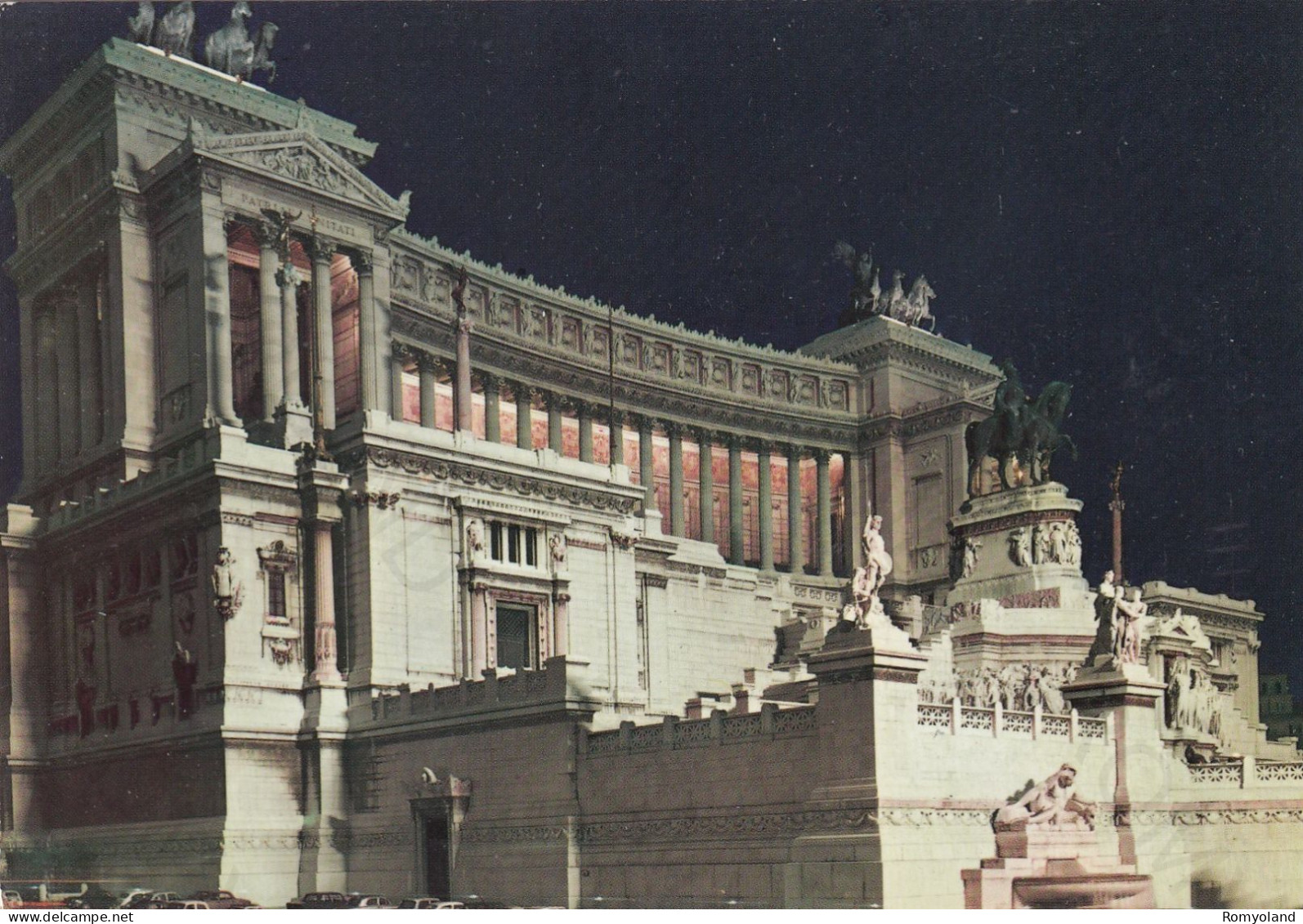 CARTOLINA  ROMA,LAZIO-ALTARE DELLA PATRIA (NOTTURNO)-STORIA,MEMORIA,CULTURA,IMPERO ROMANO,BELLA ITALIA,NON VIAGGIATA - Altare Della Patria