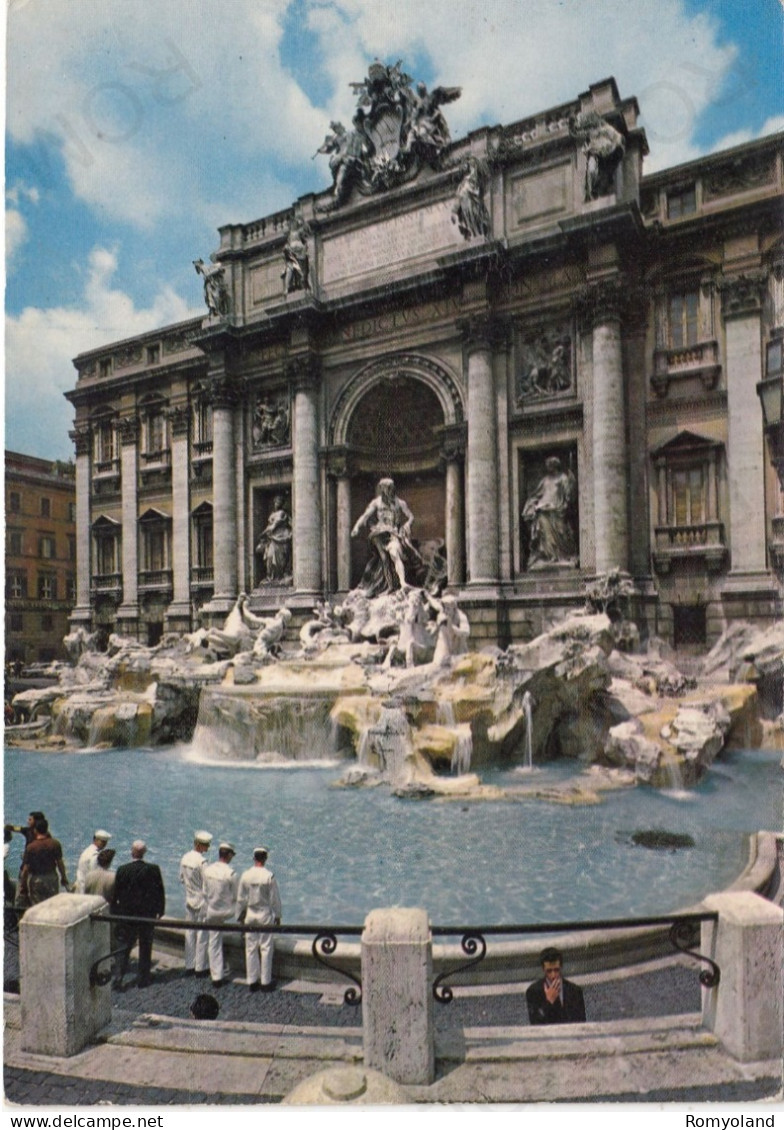 CARTOLINA  ROMA,LAZIO-FONTANA DI TREVI-STORIA,MEMORIA,CULTURA,RELIGIONE,IMPERO ROMANO,BELLA ITALIA,NON VIAGGIATA - Fontana Di Trevi