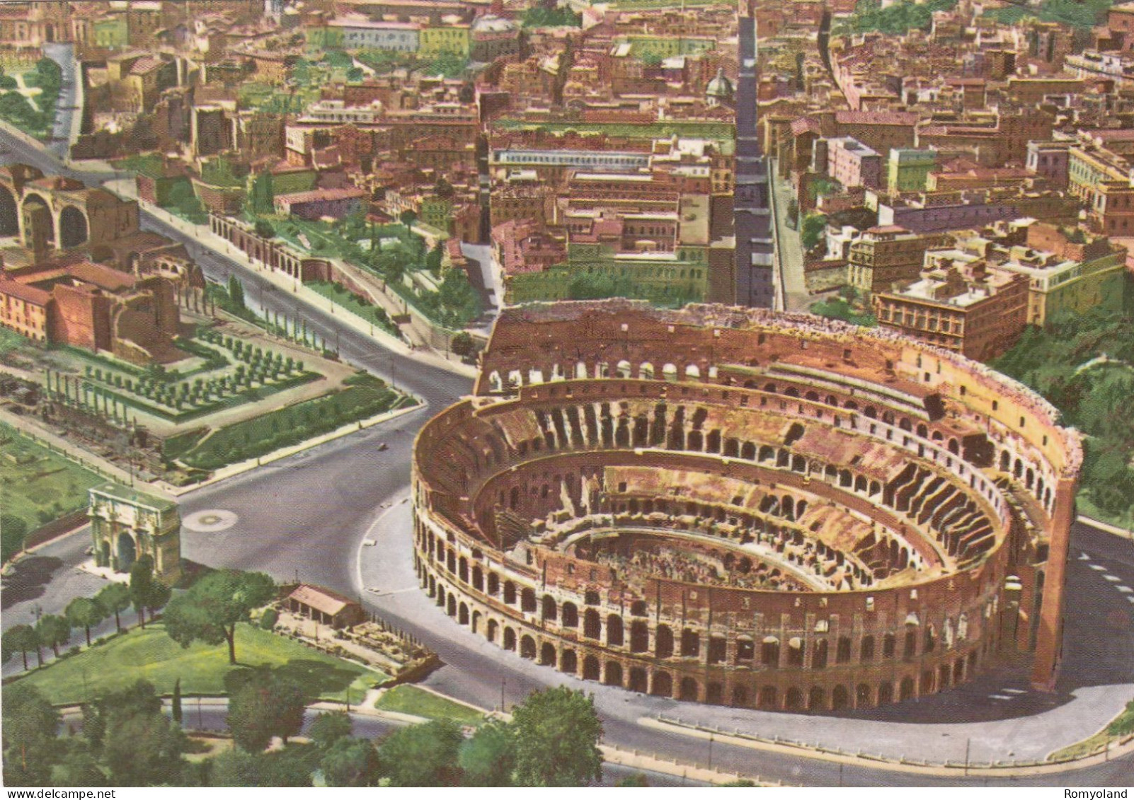 CARTOLINA  ROMA,LAZIO-IL COLOSSEO-MEMORIA,CULTURA,RELIGIONE,IMPERO ROMANO,CRISTIANESIMO,BELLA ITALIA,NON VIAGGIATA - Kolosseum