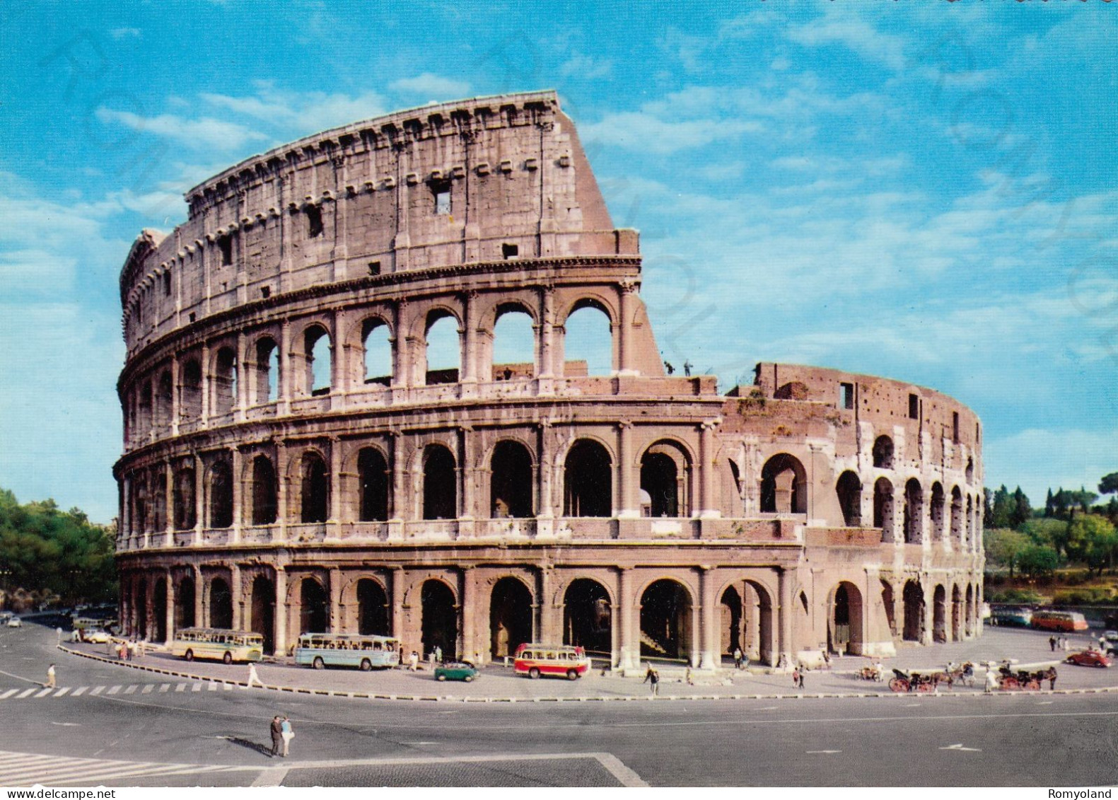 CARTOLINA  ROMA,LAZIO-COLOSSEO-STORIA,MEMORIA,CULTURA,RELIGIONE,IMPERO ROMANO,CRISTIANESIMO,BELLA ITALIA,NON VIAGGIATA - Colosseum