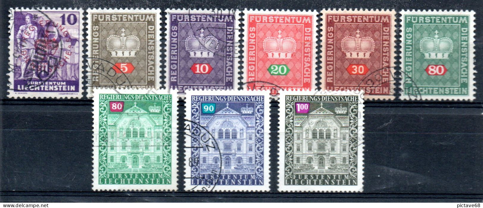 LIECHTENSTEIN / TAXES / N°2-35-36-37-38-42-63-64-65 OBLITERES - Postage Due