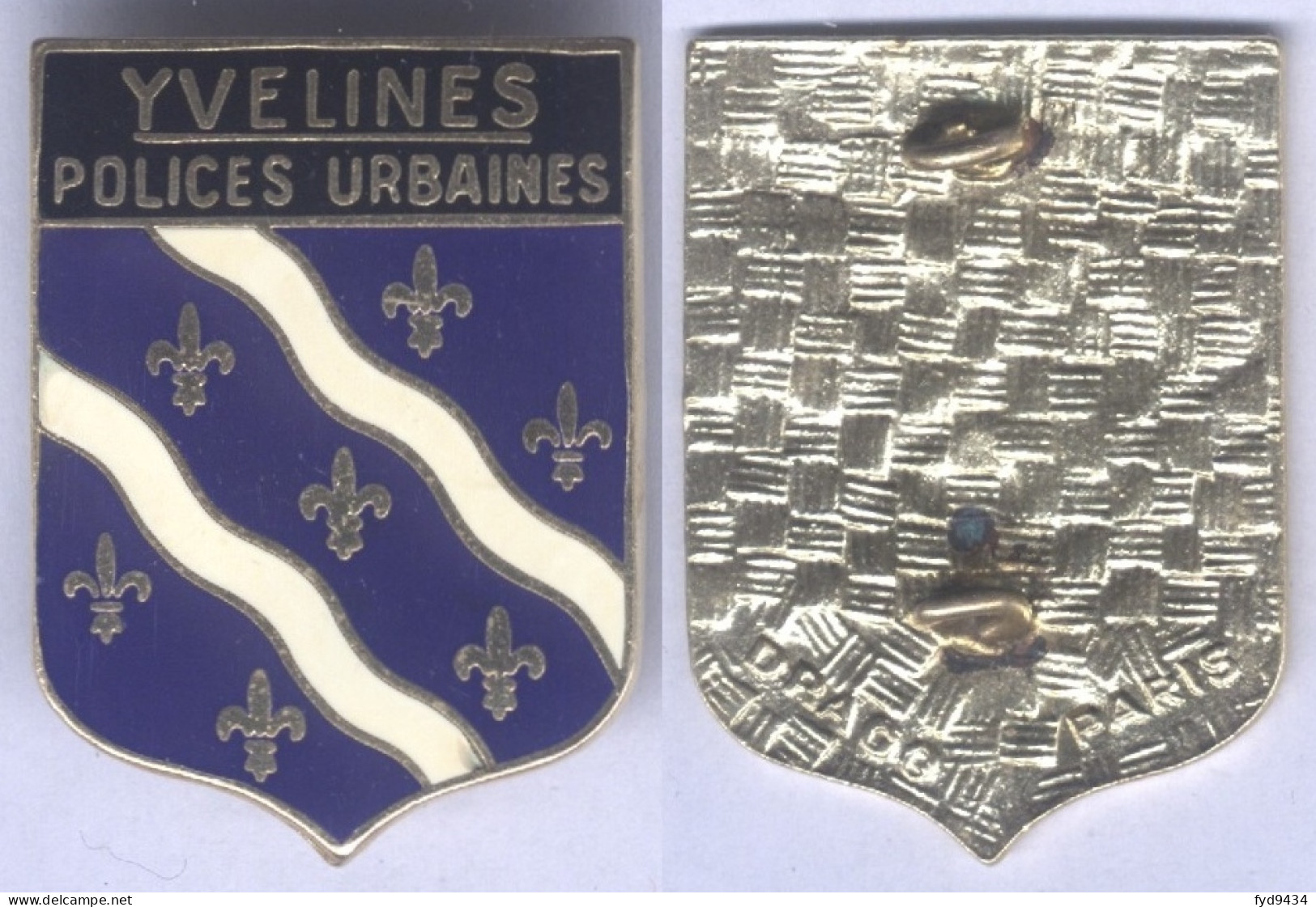 Insigne De La Police Urbaine Des Yvelines - Police