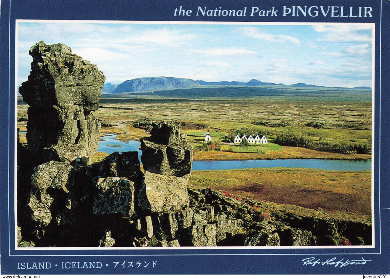 CPSM The National Park Thingvellir-Beau Timbre-RARE       L2471 - Islande