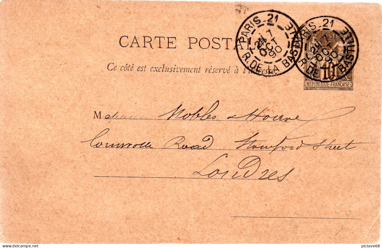 FRANCE / ENTIER POSTAL / CARTE POSTALE N° 89-CP3 - Cartes Postales Types Et TSC (avant 1995)