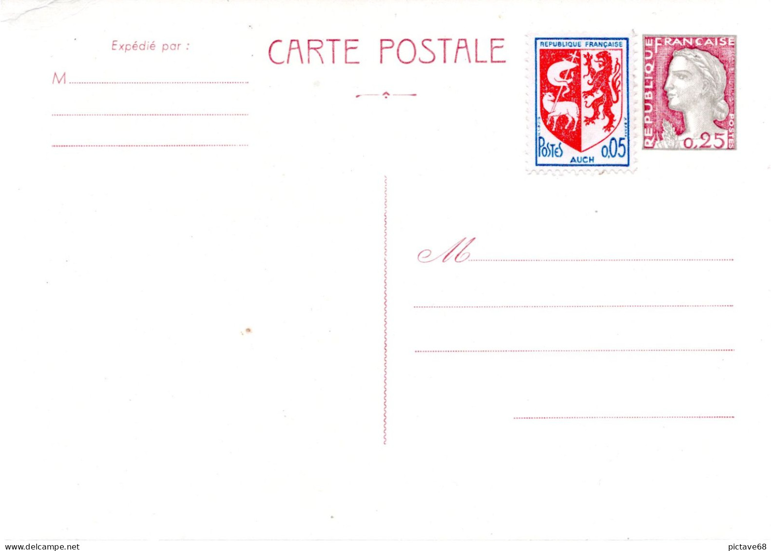 FRANCE / ENTIER POSTAL / CARTE POSTALE 1263-CP1 NEUVE * * - Standard- Und TSC-AK (vor 1995)