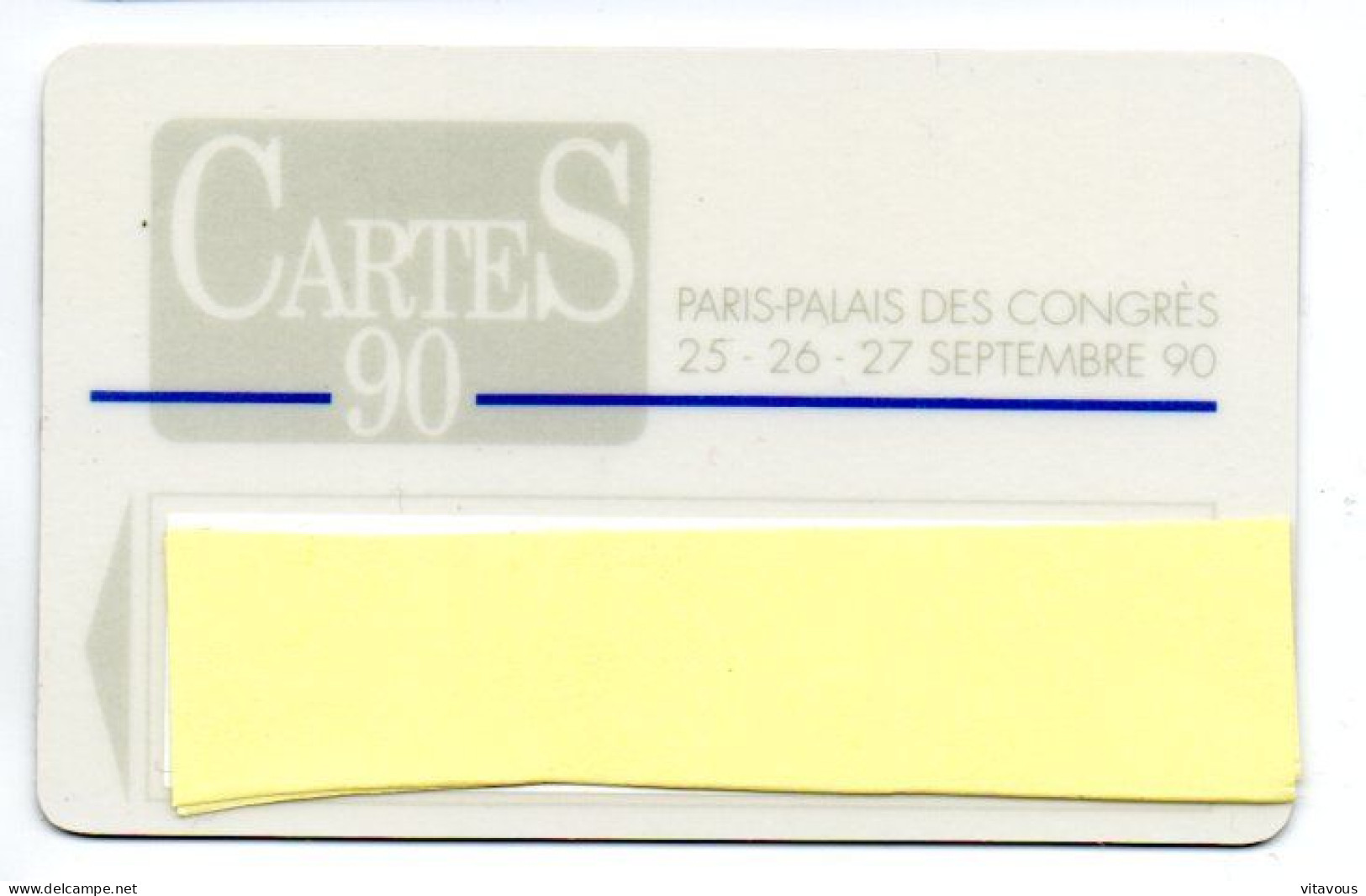 Carte Salon CarteS 90  France Paris Card  Magnétique Karte TBE (F 615) - Cartes De Salon Et Démonstration