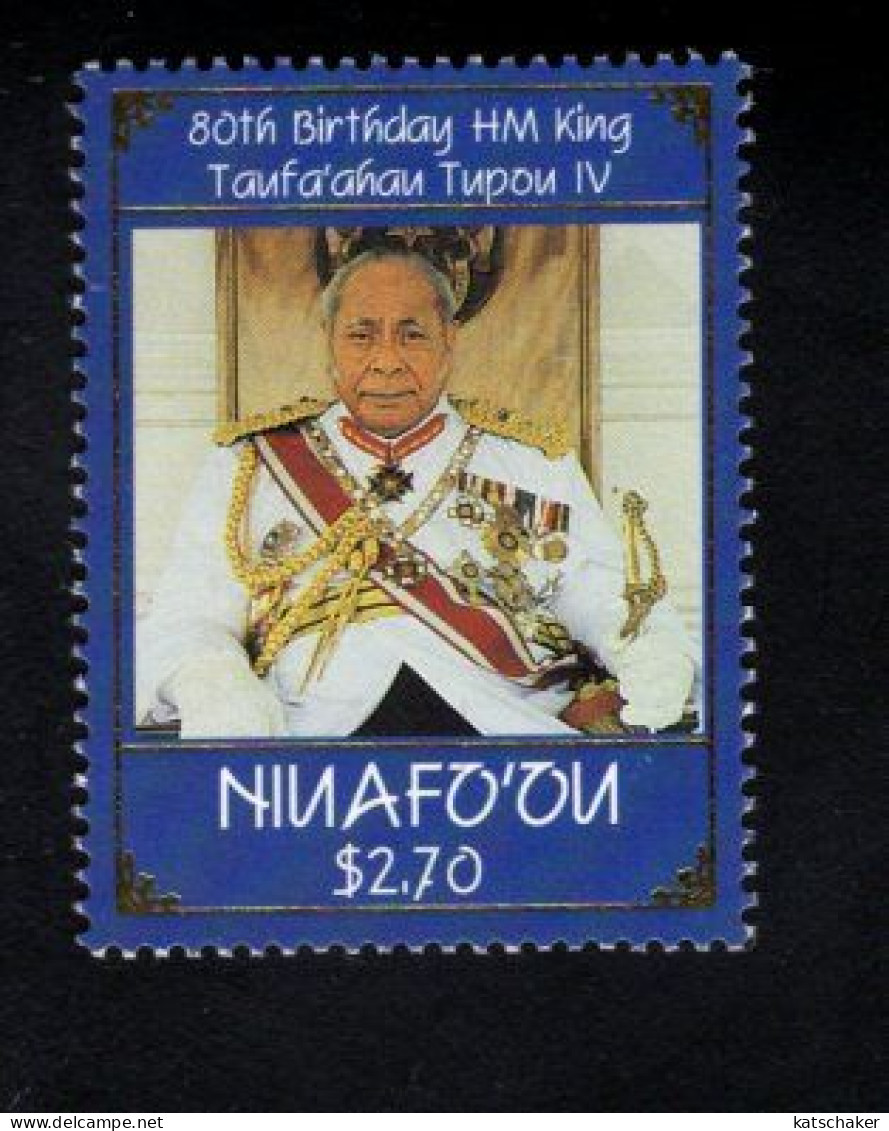 1933816293 1998 NIUAFO'OU SCOTT 207 (XX) POSTFRIS MINT NEVER HINGED - KING TAUFA'AHAU TUPOU IV - 80TH  BIRTHDAY - Autres - Océanie