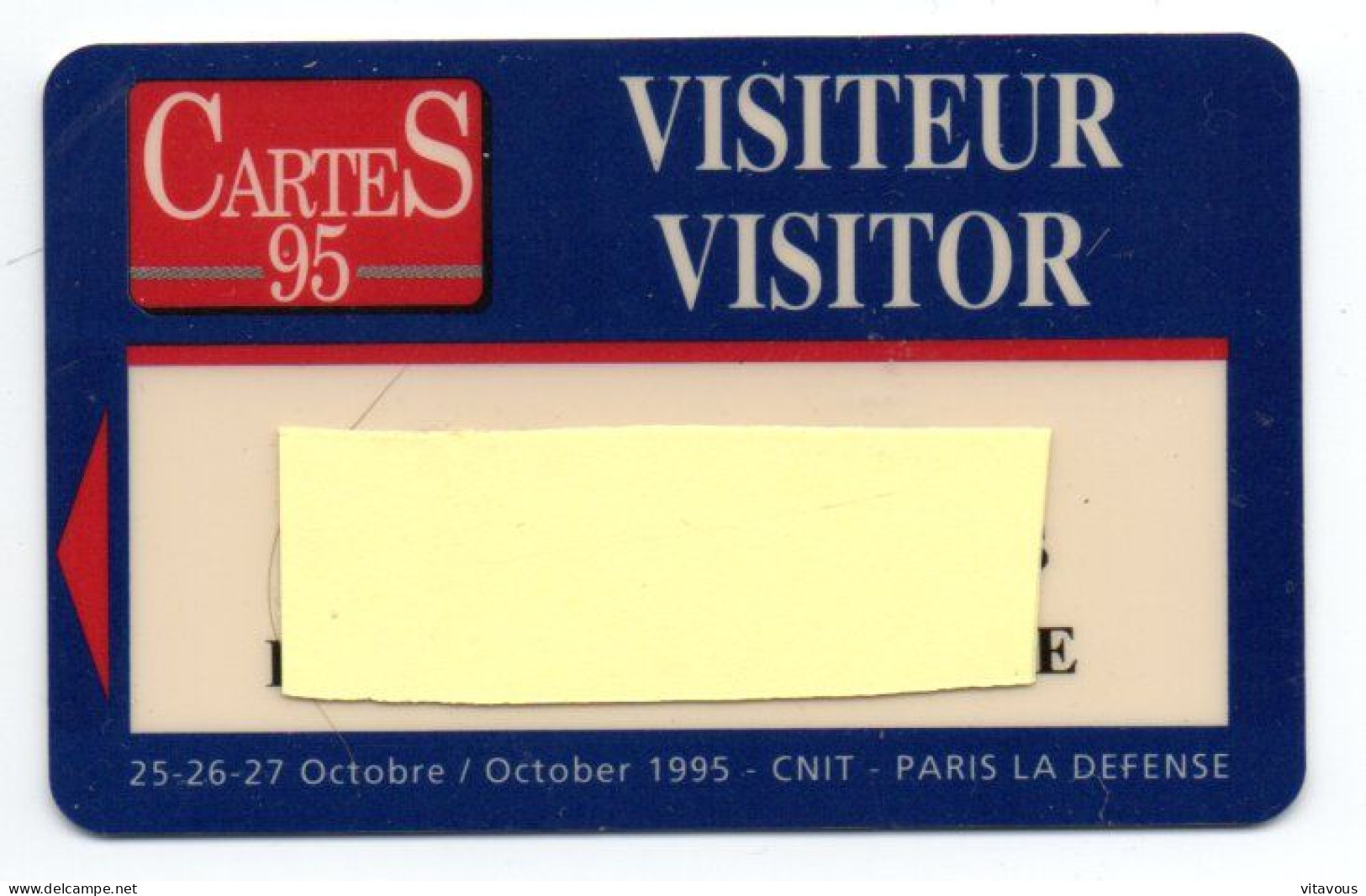 Carte Salon CarteS 95  France Paris Card  Magnétique Karte TBE (F 617) - Ausstellungskarten