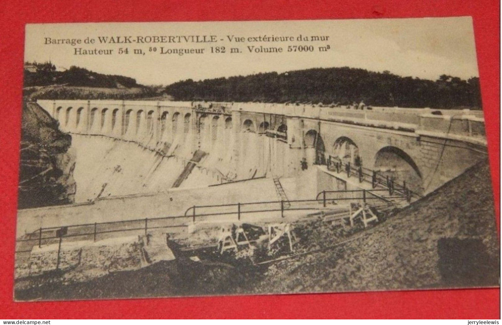 WALK - ROBERTVILLE  -  Barrage  -  Vue Extérieure Du Mur - - Weismes