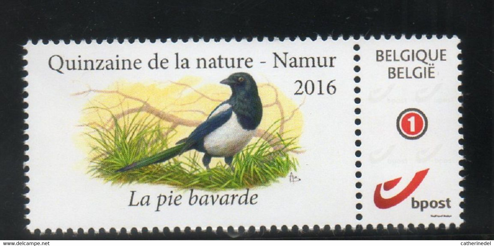 Duostamp / Mystamp : Buzin - La Pie Bavarde - Quinzaine De La Nature - Namur 2016 - Andere & Zonder Classificatie