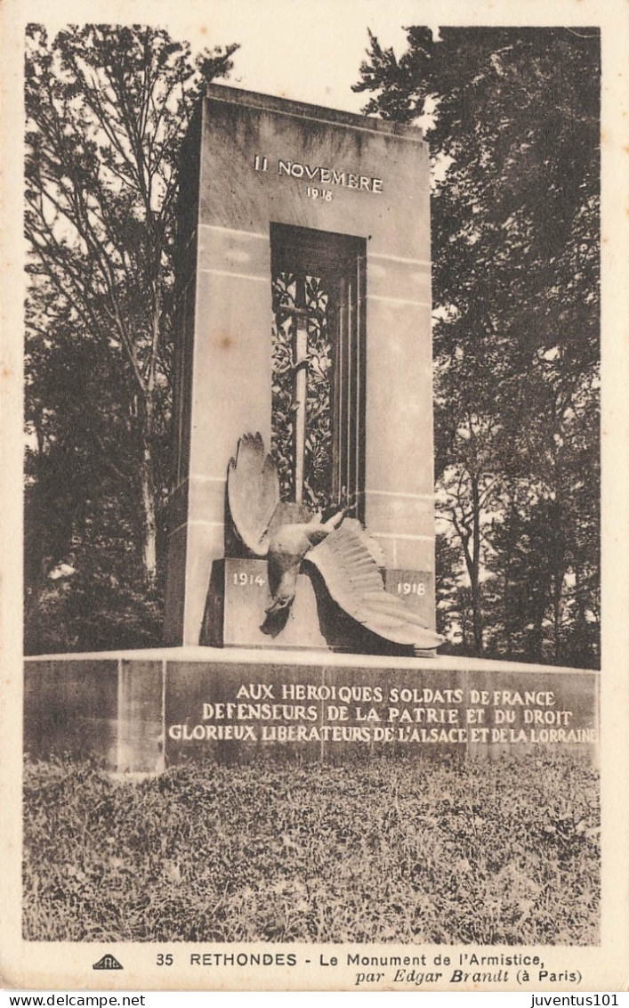 CPA Rethondes-Le Monument De L'Armistice-35    L2472 - Rethondes