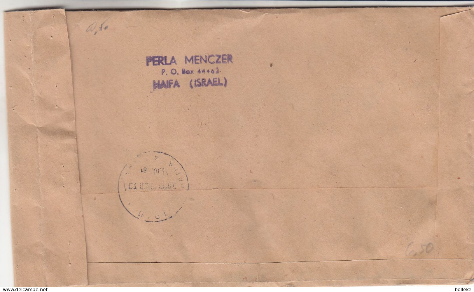 Israël - Lettre Recom De 1981 - Oblit Haifa - Voitures - échangeurs - - Briefe U. Dokumente