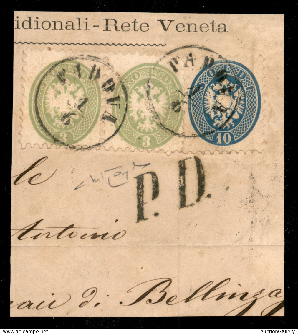 Antichi Stati Italiani - Lombardo Veneto - Coppia Del 3 Soldi (42) + 10 Soldi (44 - Con Leggera Piega Verticale) Usati S - Otros & Sin Clasificación