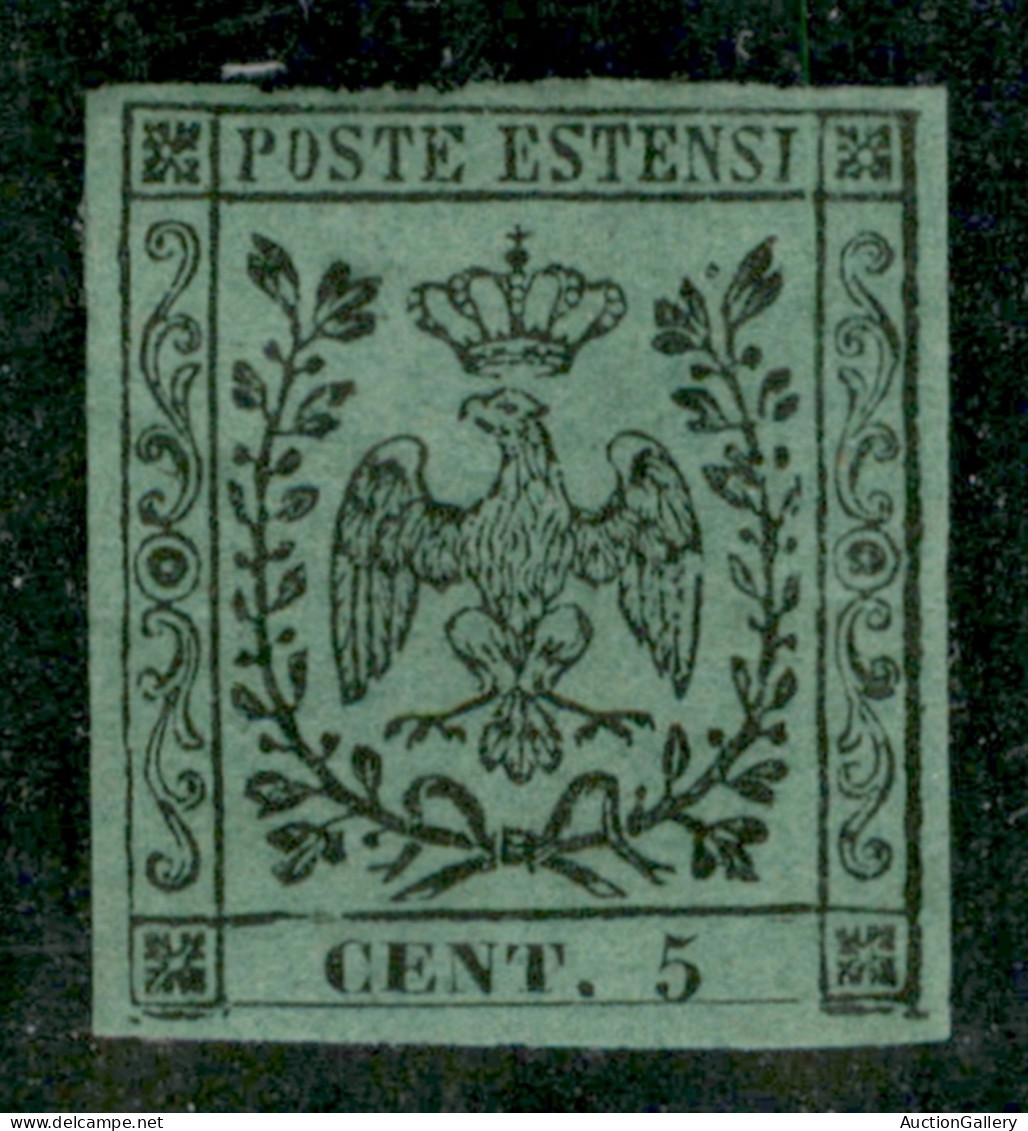 Antichi Stati Italiani - Modena - 1852 - 5 Cent (1) - Molto Fresco - Cert. AG - Otros & Sin Clasificación