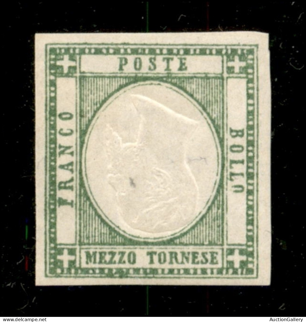 Antichi Stati Italiani - Napoli - 1861 - 1/2 Tornese (17h) Con Effigie Capovolta - Gomma Originale Con Traccia Di Lingue - Other & Unclassified