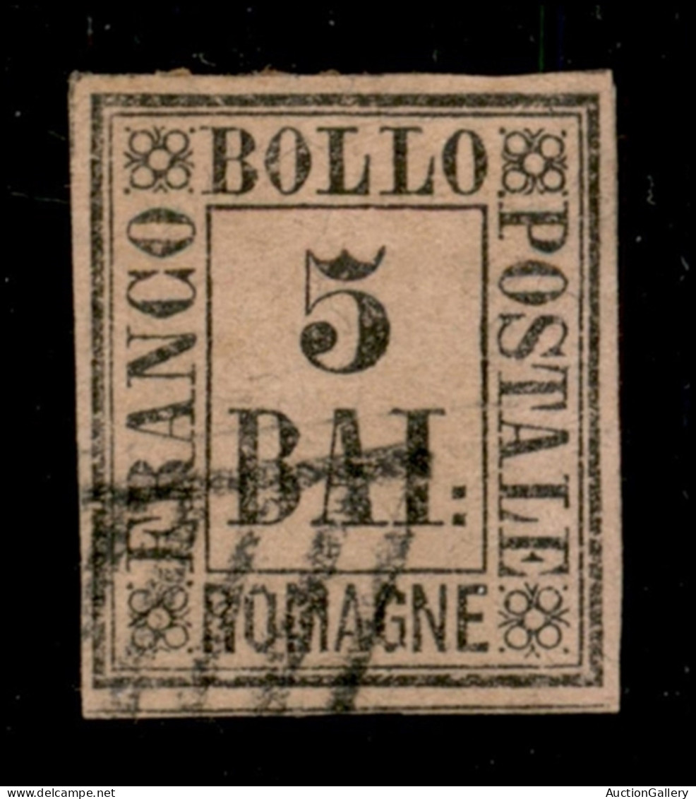 Antichi Stati Italiani - Romagne - 1859 - 5 Bai (6) Usato - Cert AG - Autres & Non Classés