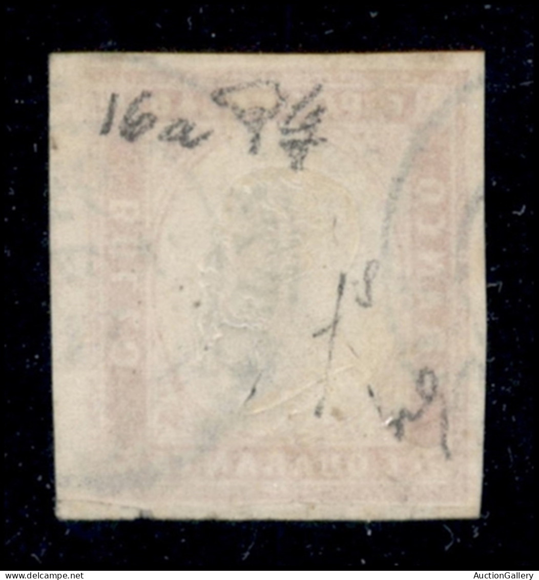 Antichi Stati Italiani - Sardegna - 1855 - 40 Cent Vermiglio (16a) Con Grande Margine A Destra - Usato - Andere & Zonder Classificatie