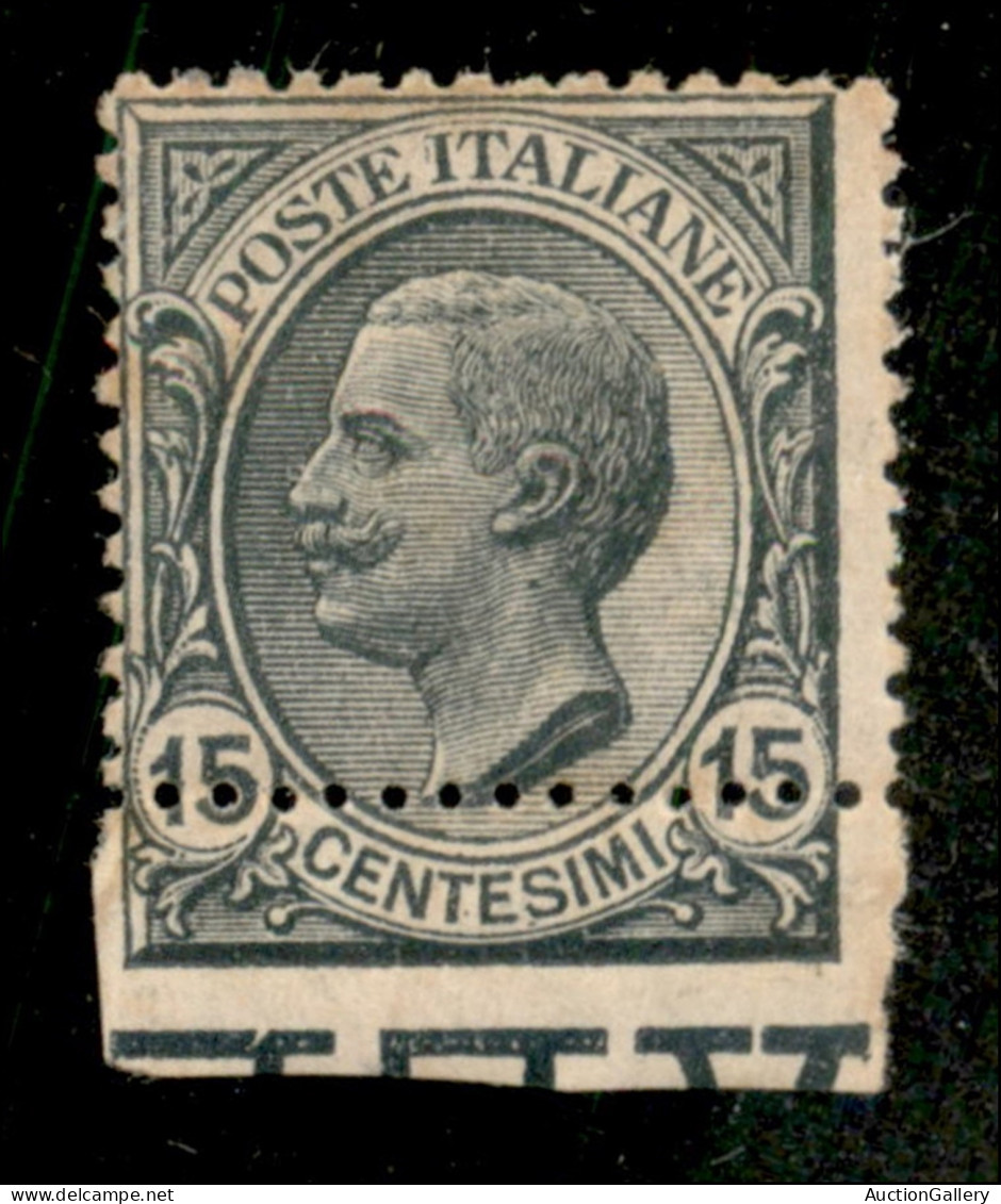 Regno - Vittorio Emanuele III - 1917/20 - Leoni 15 Cent Con Dentellatura Inferiore Fortemente Spostata In Alto - Non Den - Other & Unclassified