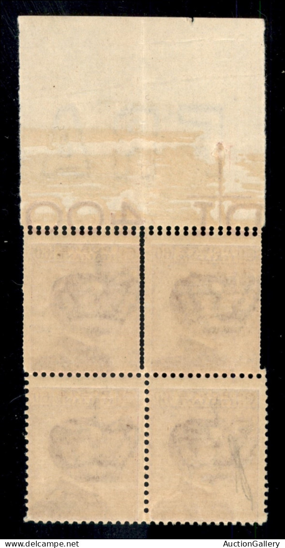 Regno - Vittorio Emanuele III - 1917/20 - Michetti Quartina 60 Cent Con Doppia Dentellatura Sulla Fila Superiore(111l) - - Otros & Sin Clasificación