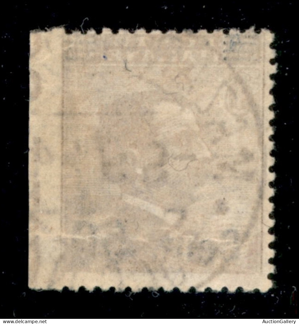 Regno - Vittorio Emanuele III - 1923 - 50 Su 40 Cent Michetti (139w) - Non Dentellato A Destra - Usato - Sonstige & Ohne Zuordnung