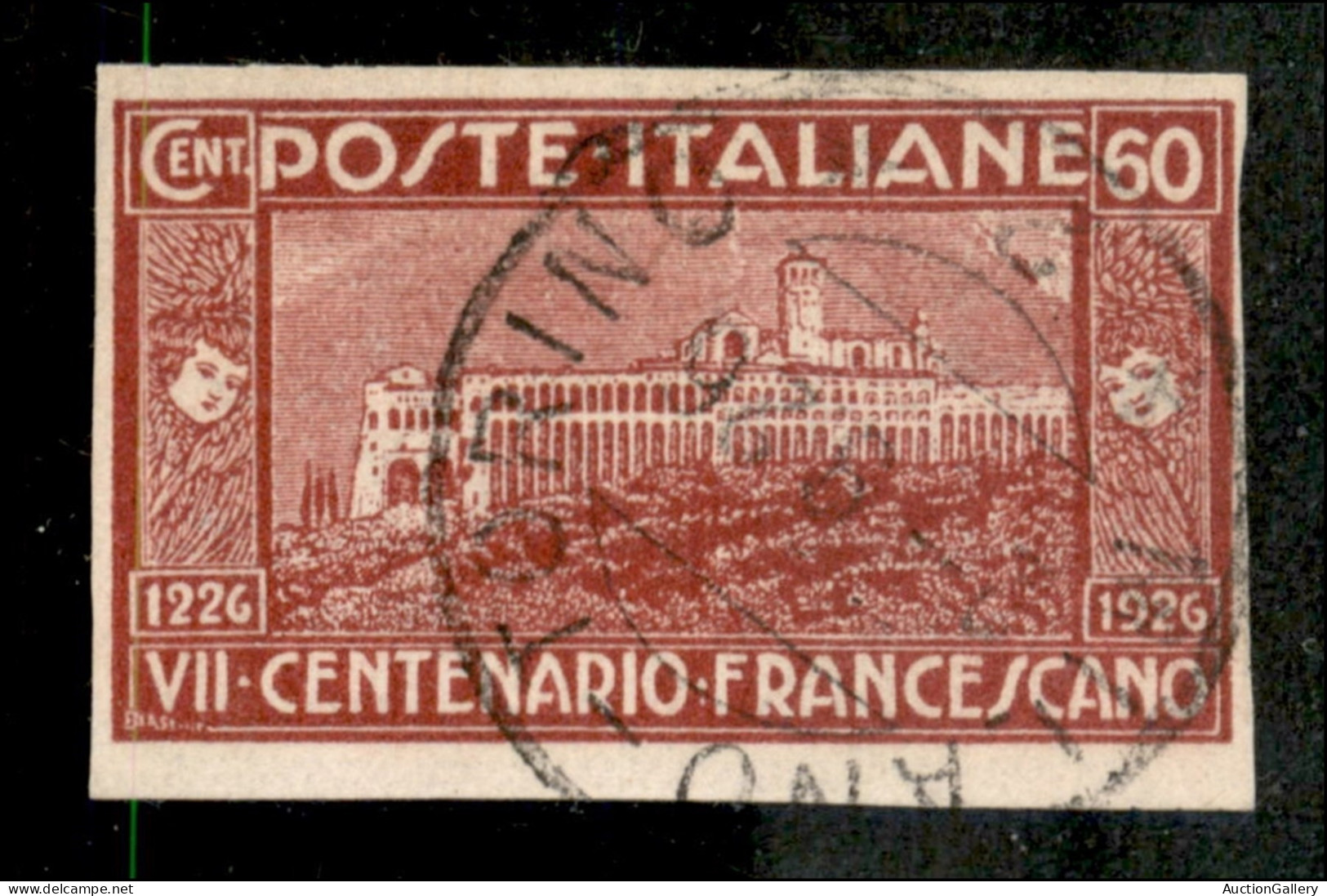 Regno - Vittorio Emanuele III - 1926 - San Francesco 60 Cent Non Dentellato (195c) Usato - Otros & Sin Clasificación