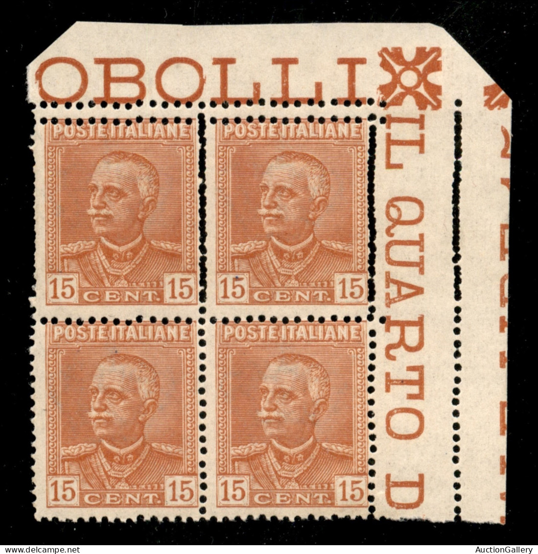 Regno - Vittorio Emanuele III - 1929 - Effigie Di Vitt. Em. III In Quartina 15 Cent - I Due Esemplari Superiori Con Dopp - Sonstige & Ohne Zuordnung