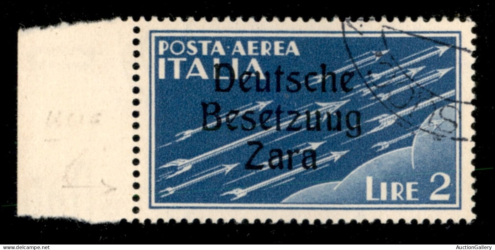 Occupazioni Straniere Di Territori Italiani - Occupazione Tedesca - Zara - 1943 - 2 Lire "Besetzuug" (6K) Bordo Foglio - - Altri & Non Classificati