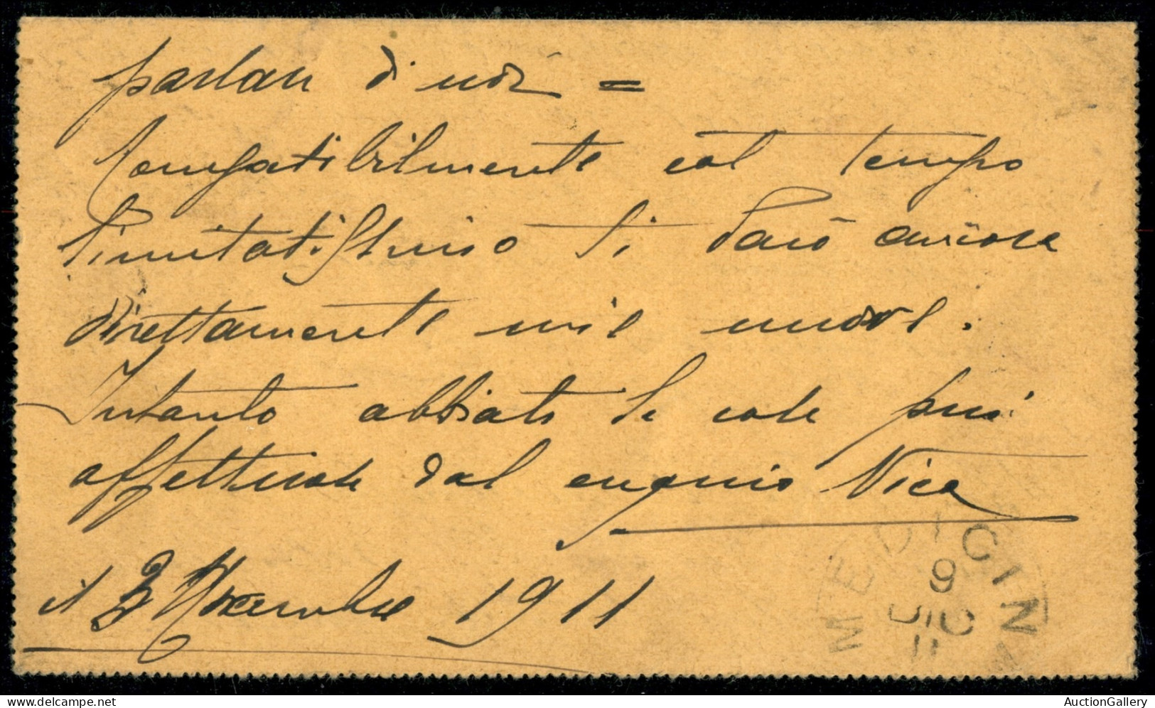 Uffici Postali All'Estero - Levante - Tripoli Di Barberia - 15 Cent Su 20 (9) - Biglietto Postale Da Tripoli Di Barberia - Other & Unclassified