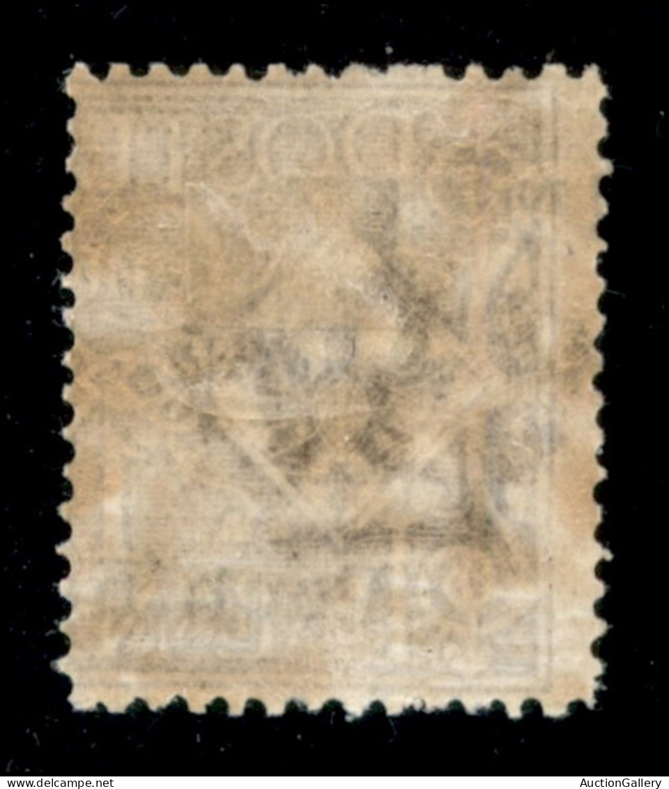 Uffici Postali All'Estero - Levante - Pechino - 1918 - 1/2 Cent Su 1 Floreale (19da) Con Soprastampe A Cavallo - Gomma O - Otros & Sin Clasificación