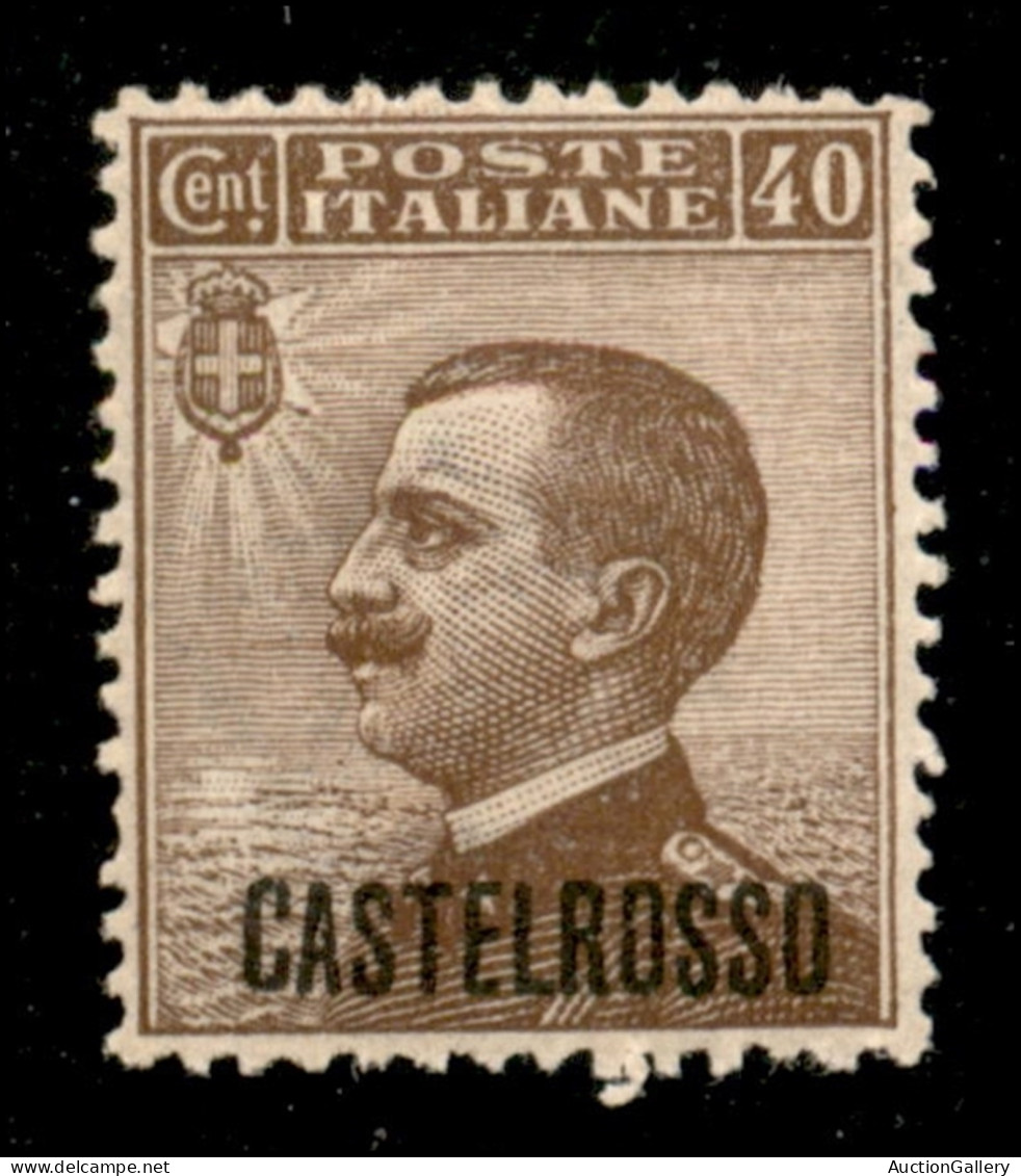 Colonie - Castelrosso - 1922 - 40 Cent Michetti (6) - Gomma Integra - Perfettamente Centrato - Sonstige & Ohne Zuordnung