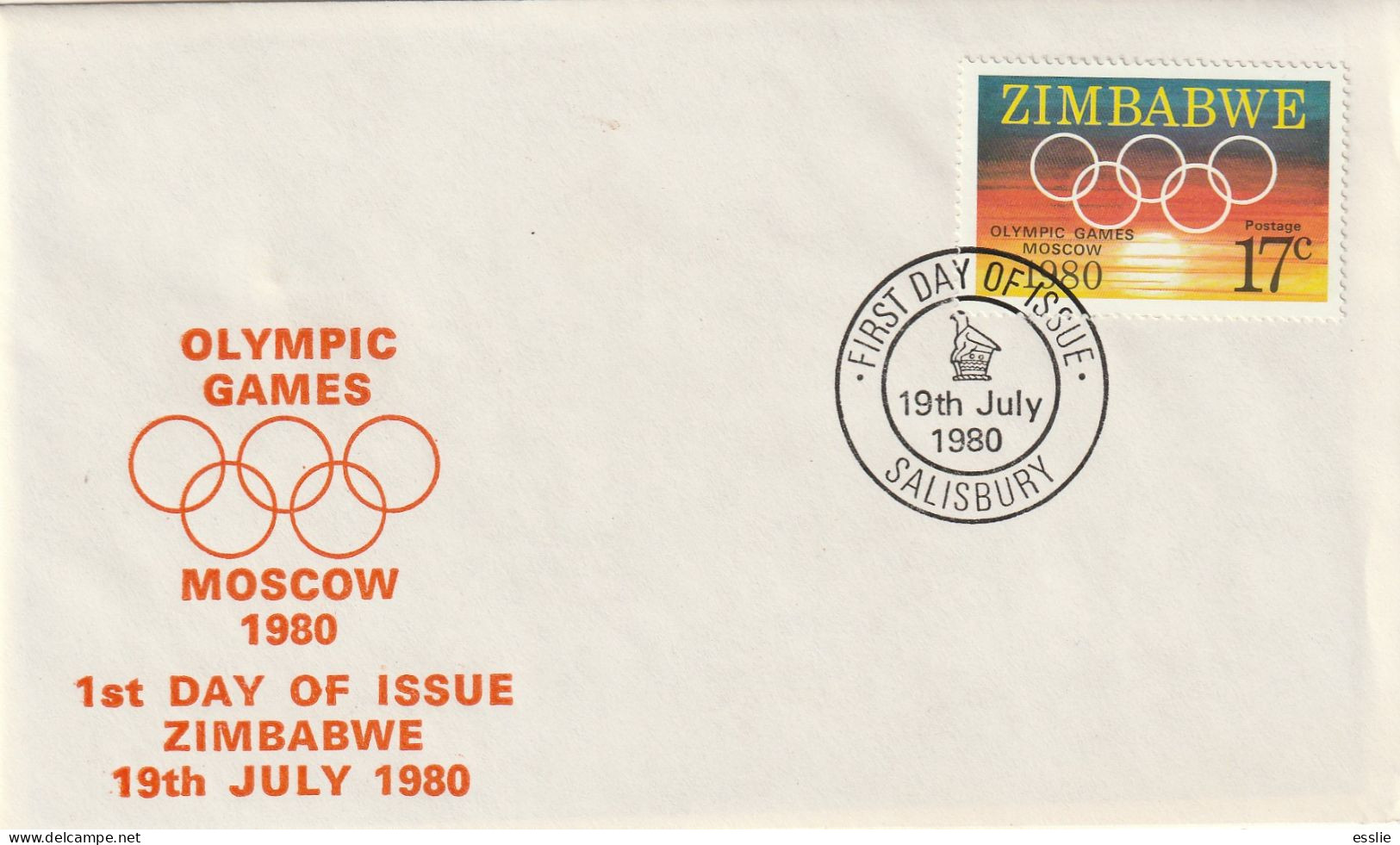 Zimbabwe - 1980 - Olympic Games Moscow - Zimbabwe (1980-...)