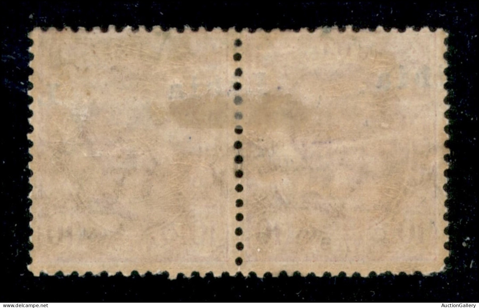 Colonie - Libia - 1912 - 10 Cent Leoni (4 Varietà Lb) - Coppia Orizzontale Con Soprastampa In Alto Obliqua A Cavallo (ib - Altri & Non Classificati