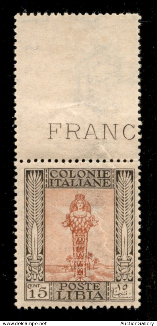 Colonie - Libia - 1921 - 15 Cent (25) Bordo Foglio - Gomma Integra - Andere & Zonder Classificatie