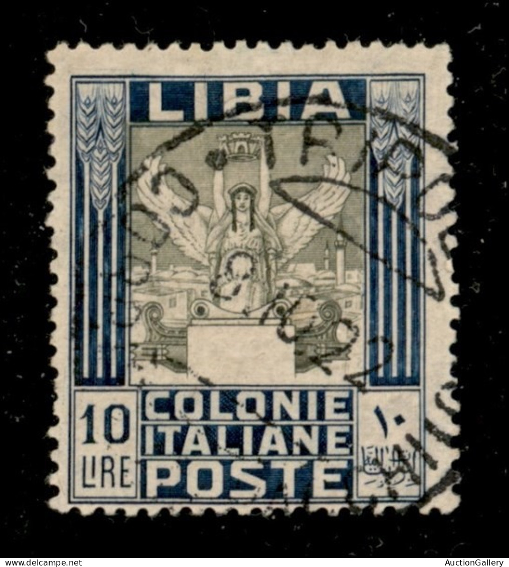 Colonie - Libia - 1921 - 10 Lire (32a) Usato - Andere & Zonder Classificatie