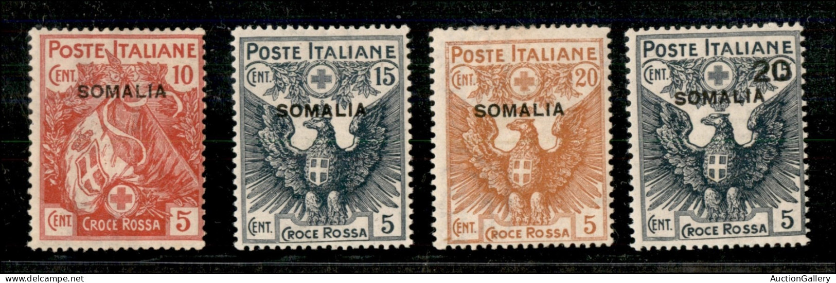 Colonie - Somalia - 1916 - Croce Rossa (19/22) - Serie Completa - Gomma Originale - Other & Unclassified