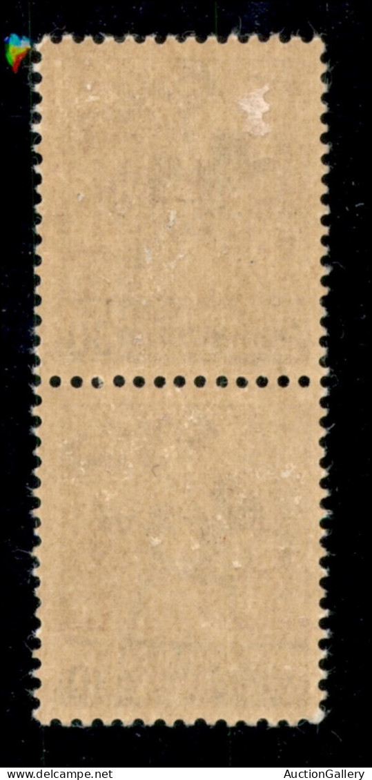 C.L.N. - Ponte Chiasso - 1945 - 30 Cent (5 + 5bb) - Coppia Verticale Con L Punto Piccolo (in Basso) - Gomma Integra Con  - Otros & Sin Clasificación