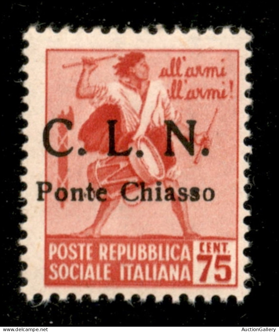 C.L.N. - Ponte Chiasso - 1945 - 75 Cent (7) - Gomma Integra - Otros & Sin Clasificación