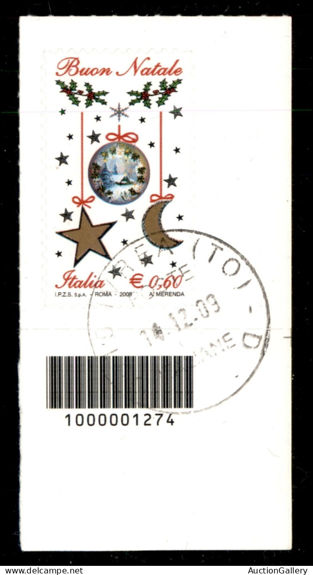 Repubblica - 2009 - 60 Cent Natale (3135) Con Codice A Barre - Usato - Cert. Cilio - Other & Unclassified