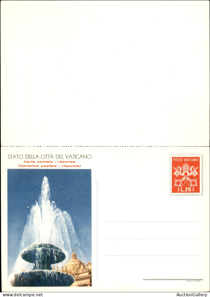 Vaticano - Cartolina Postale Con Risposta Da 35 + 35 Lire (15) Nuova - Doppia Stampa Del Cupolone - Andere & Zonder Classificatie