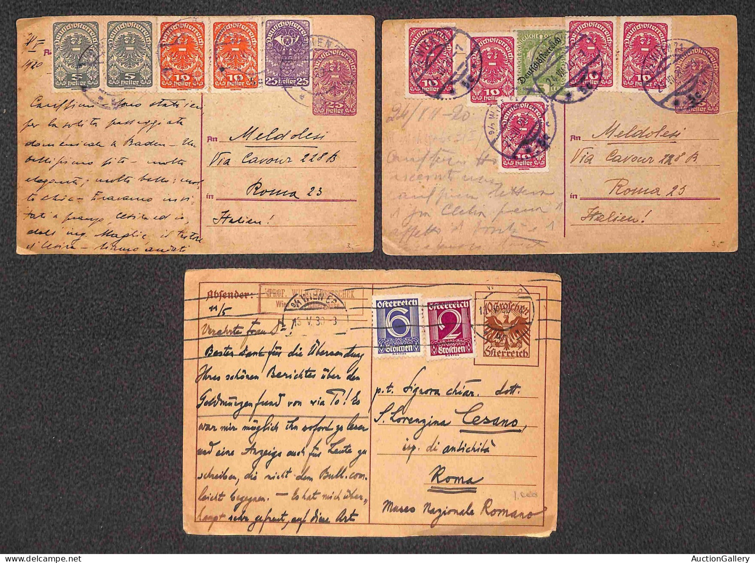 Europa - Austria - 1920/1936 - Cinque Buste + Otto Cartoline Con Affrancature Del Periodo - Altri & Non Classificati